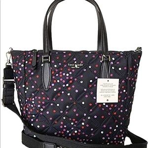 Jae quilted festive confetti medium satchel